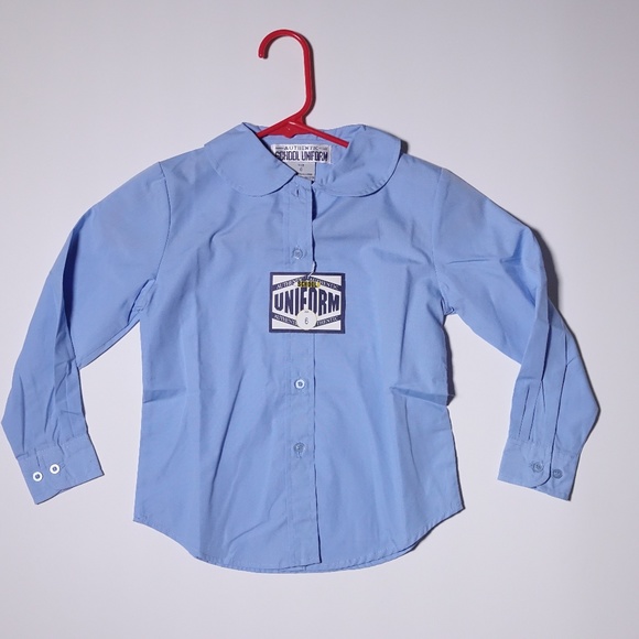 Blue Button Down-Authentic School Uniform - size 6 - Picture 1 of 5